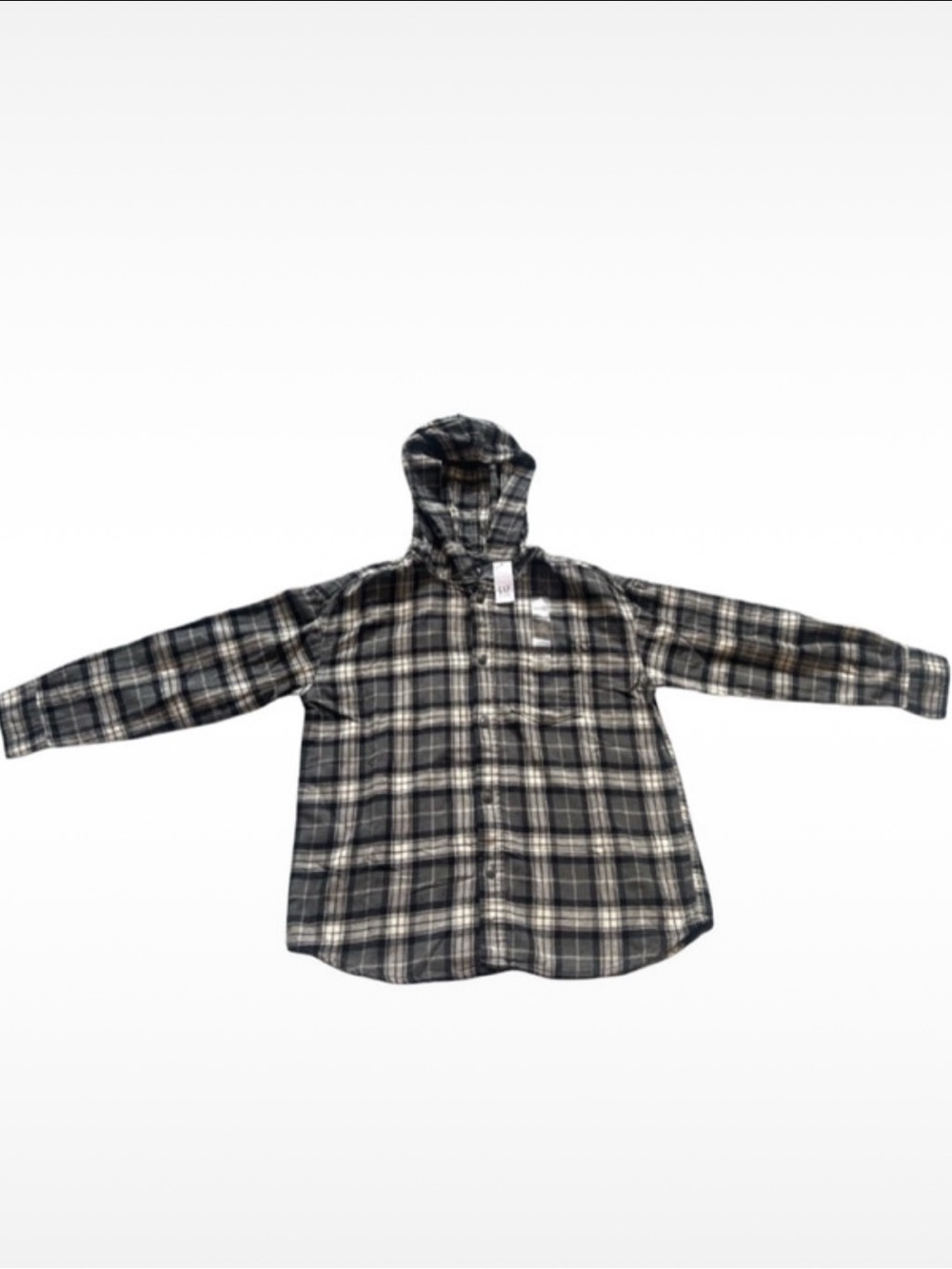 Gap Kids Hooded Flannel Shirt | Size XL/12